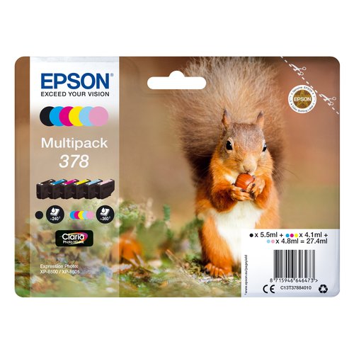 Set cartucce stampante Epson C13T37884010 CLARIA Multipack 378