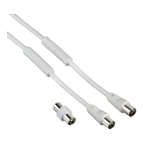 Cavo antenna Hama 00205301 Cable With Adapter 85 Db Bianco Bianco