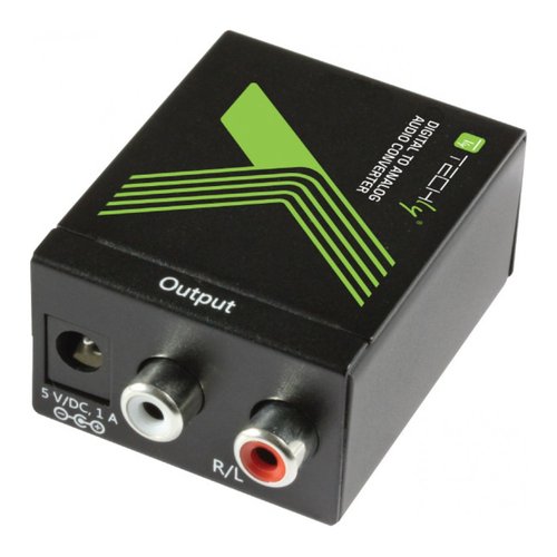 Convertitore audio Techly IDATA SPDIF 3 Spdif a Rca Black Black