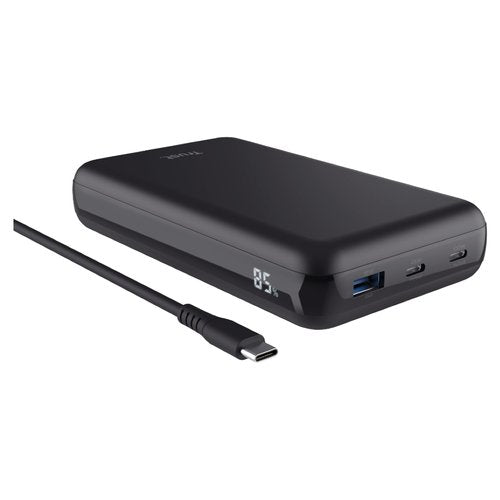 Power bank Trust 25240 LARO 100W Laptop Black