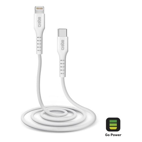 Cavo Lightning Sbs TECABLELIGTC1W Charging Data Cable Bianco Bianco