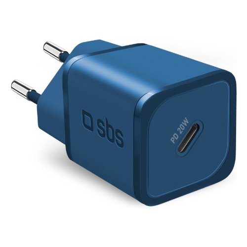 Caricabatterie Sbs TETRGAN1C20B NANOTUBE Charger PD 20W Blu Blu