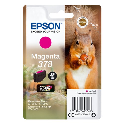 Cartuccia stampante Epson C13T37834010 CLARIA 378