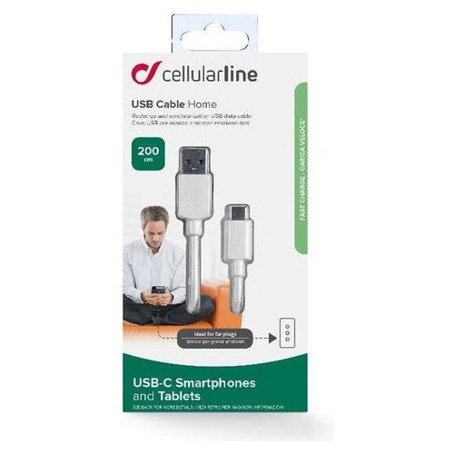 Cellularline Power Cable 200cm - USB-C