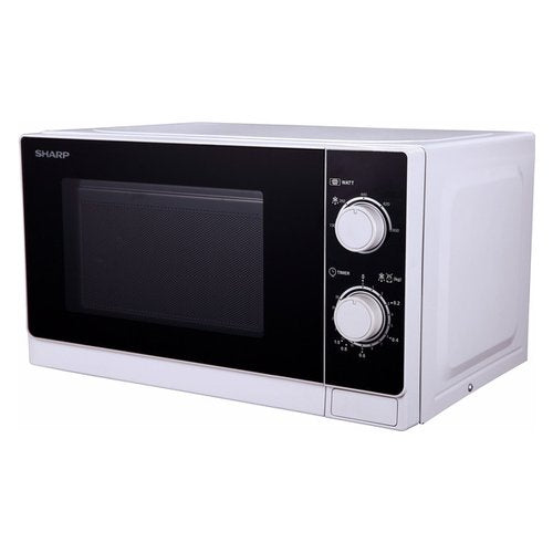 Sharp Home Appliances R-600WW forno a microonde Nero, Bianco Microonde combinato Superficie piana 20 L 800 W