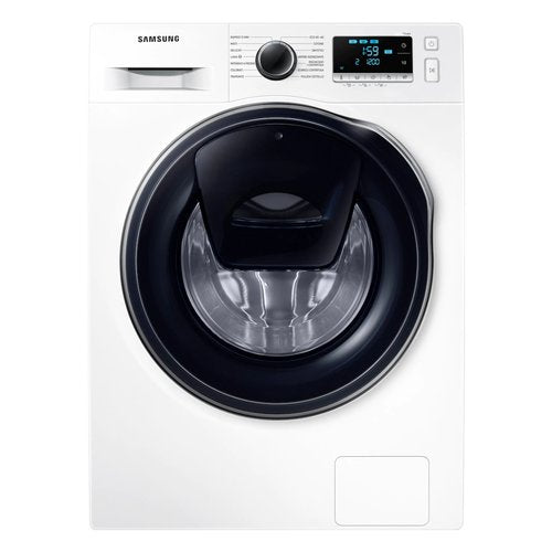 Lavatrice Samsung WW8NK62E0RW ADDWASH Slim Bianco e Nero