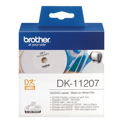 Rotolo etichettatrice Brother DK11207 DK TAPE 100 Etichette di Pellico