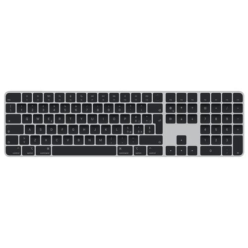 Tastiera computer Apple MMMR3T A MAGIC KEYBOARD Touch Id Black e Gray