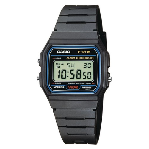 Orologio Casio F 91W 1YEG COLLECTION Men Nero